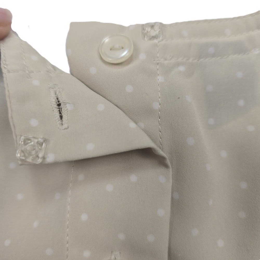 Karen Scott Vintage Polka Dot Button Back Sleeveless Blouse Size XL - Picture 6 of 9